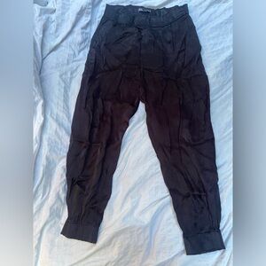 Zara women’s black satin harem pants